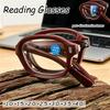 Foldable Photochromic Reading Glasses, Portable Dual-use Anti Blue Light Presbyopia Eyewear +1.0 To +4.0, Holiday Gift