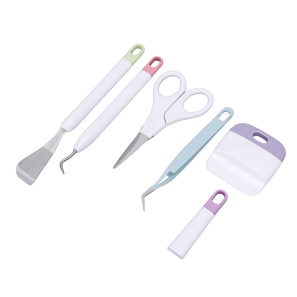 Craft Weeding Tool Set Tweezers Spatula Weeder Scraper Scissor Craft Tool Kit for Home Studio