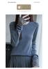 Retro Lazy-Style Knit Sweater with Hollow Lace Design for Women - Versatile Autumn/Winter Fashion