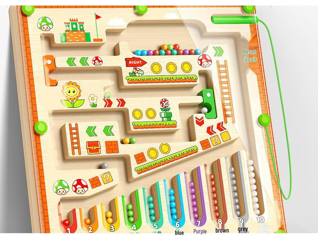 Children's 3D Magnetic Maze Game: Educational Brain & Concentration Trainer for Ages 3-6