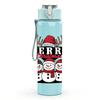 1PC Merry Christmas Snowman Group 750ml Color Plastic Sports Water Bottle Leakproof Flip Straw Lid Suitable for Sports Office Home Use
