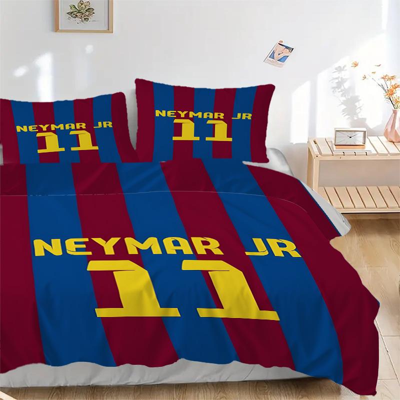 3Pcs Neymar Jr Jersey Bedding Sets For All Sizes New 3D Printed Bed Cover Comforter Duvet Cover Pillowcase Bedroom Decoration