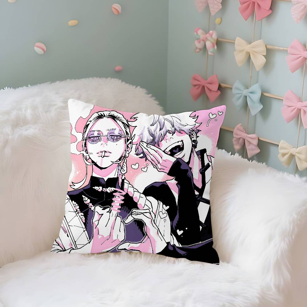 Gokurakugai Anime Pillow Case Throw Pillow Cover Nordic Vintage Style Cushion Covers Home Living Room Sofa Couch Seat