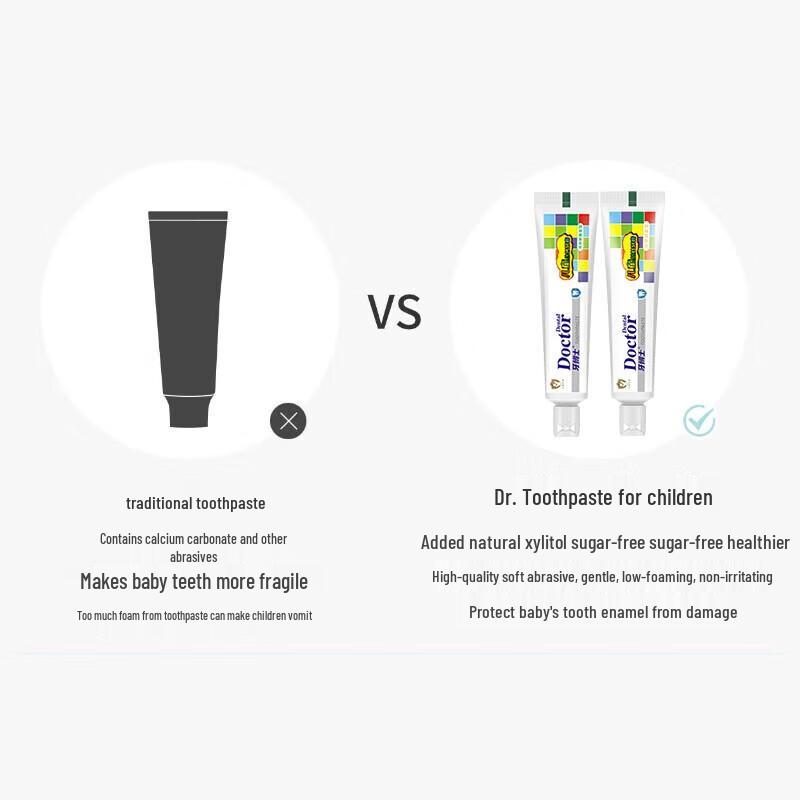 Dr. Ya Kids Toothpaste Duo Pack (Anti-Cavity & Strawberry)