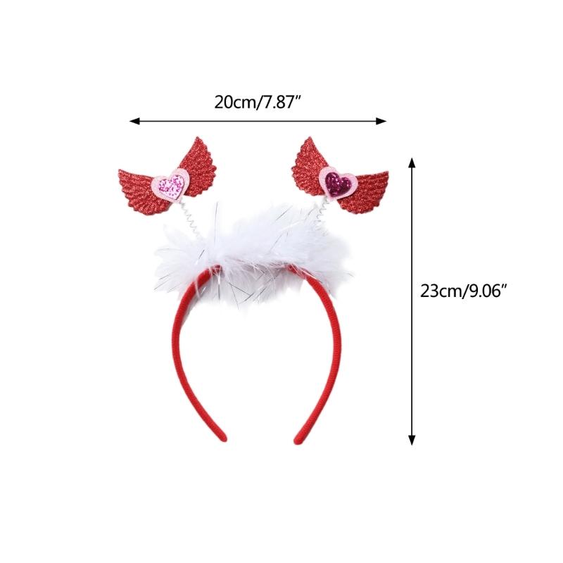 Valentines Day Headband Hair Hoop Costume Party Hair Accessories for Women