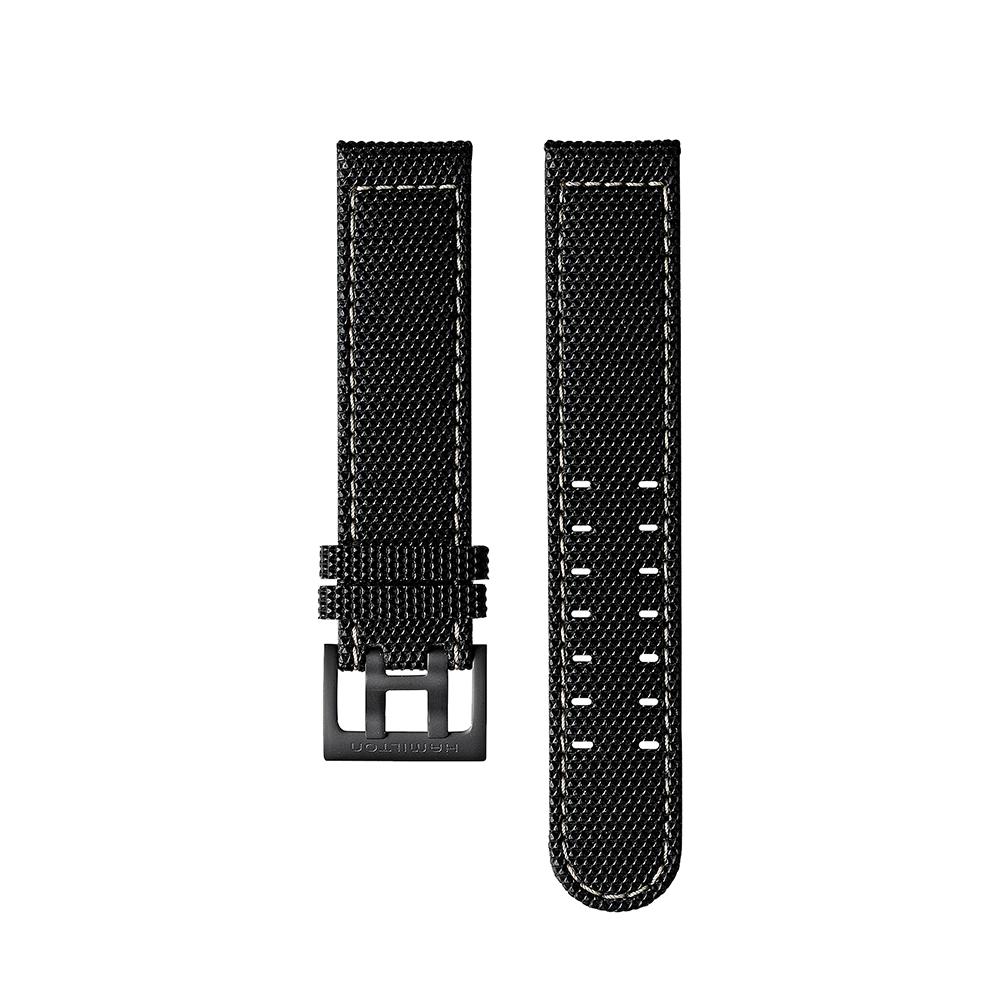 [Hamilton] Black Rubber Strap 20mm H6007051131