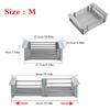 Retractable Stainless Steel Kitchen Sink Shelf Dish Rack Adjustable Sink Rack Kitchen Dish Holder Dish Drainer Fruits Vegetable Draining Rack