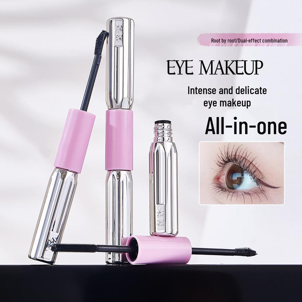 Barbell Double-Headed Waterproof Mascara with Lengthening, Curling & Smudge-Proof Primer