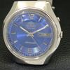 VINTAGE ORIENT AUTOMATIC 46941 JAPAN MENS BLUE COLOR DIAL WATCH A500744-5 R154-a500744
