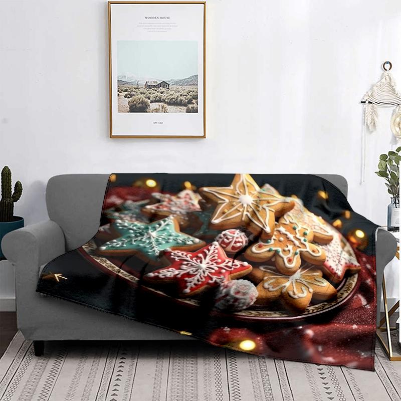 Wohndekoration Plüsch Überwurf Sofadecke Tagesdecke Bett flauschig weiche Decken Dekor Plaid Modern Halloween Frohe Weihnachten Winter