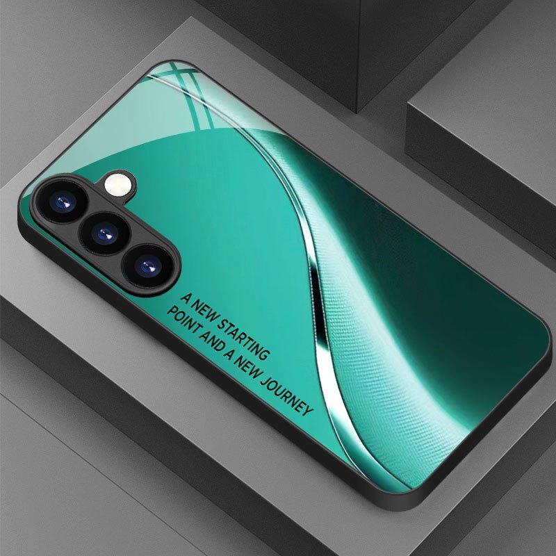 Custodia per Telefono Squisita Stile Business in Metallo per Samsung Galaxy S26 S25 S24 S23 S22 S21 FE Ultra Plus Vetro Integrato Vari Stili
