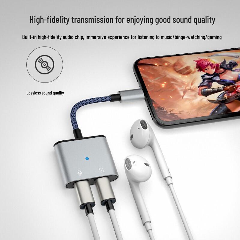 Deyu iPhone iPad Lightning Audio & Charging Adapter