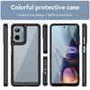 Transparent Colorful TPU Phone Case for Motorola Moto E15 G05 G15 G17 G67 Power G35 G55 G75 G85 5G Protective Cover Fundas Coque