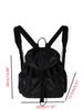 Korean Style Nylon Backpack for Women Large Capacity Lightweight Multi-Pocket Backpack Casual Daypack Versatile College Bookbag