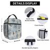 Navy Ship Nautical Anchor And Ship Wheel Ocean Insulated Lunch Bag for Women Kids Portable Food Boxes Thermal Lunch Box Tote