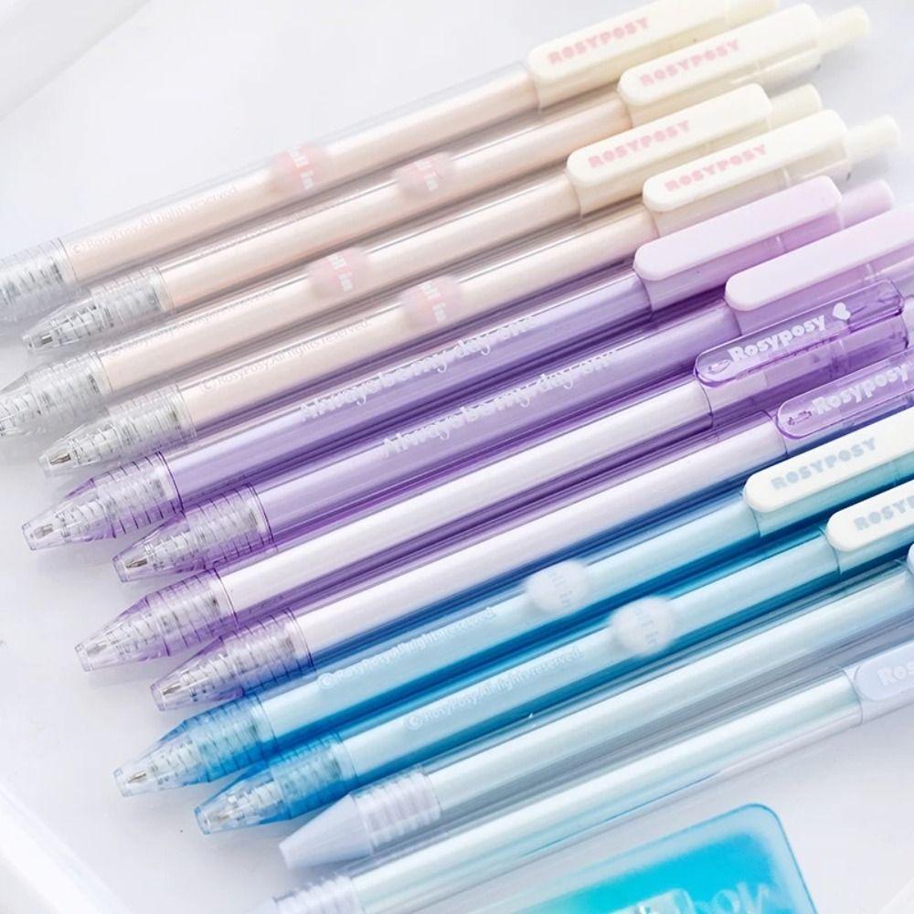 Farbverlauf Gelstift Set Schwarze Tinte Kunststoffgehäuse Blush Design Gelstifte Set Schreibwaren Büroartikel Schreibwaren
