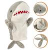 HOLIDYOYO Hand Puppets, Shark Puppets with Moving Mouth, Plush Animal Toys for Ventriloquism, Early Education, and Parent-Child Interaction, Set of 2