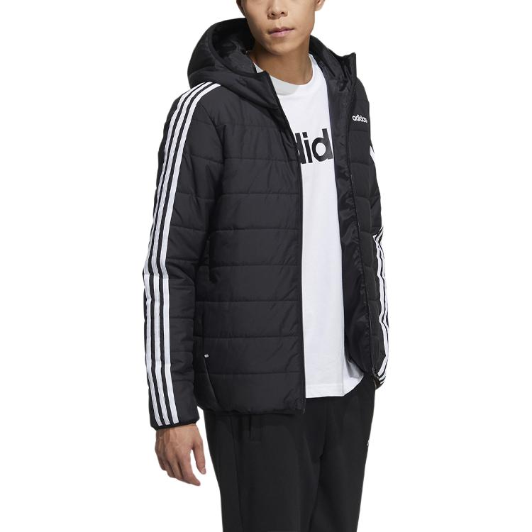 adidas Neo Puffer Jackets Men's Black Hooded Moderate Other GP4922
