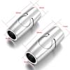 Stainless Steel Magnet Buckle 6mm 8mm Hole Magnetic Clasp for Leather Cord Reliable Connector for DIY Jewelry Projects