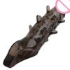 Reusable Condom Penis Sleeve Male Dick Enlargement Extender Spike Penis Cover Dildo Delay Ejaculation Sex Toy for Men Sexy Shop