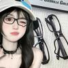 Y2K Teardrop Cosplay Glasses Unisex No Lenses Costume Props Eyewear Accessories Fashion Jewelry Gifts for Parties
