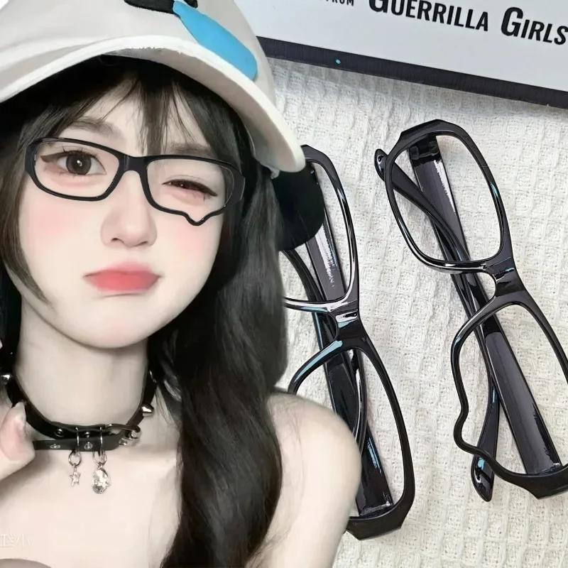 Y2K Teardrop Cosplay Glasses Unisex No Lenses Costume Props Eyewear Accessories Fashion Jewelry Gifts for Parties