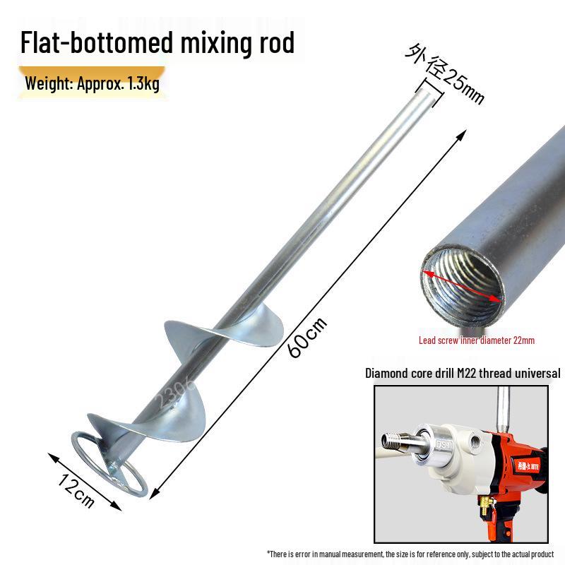 Rhinestone Spiral Mixing Rod for Cement and Putty Coating