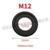 Car Oil Pan Drain Plug Rubber Seal Ring M12/M14 Black Gasket
