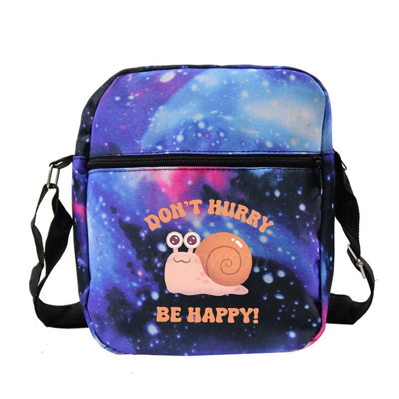 New student fashion shoulder bag personalized printing children's portable multifunctional messenger bag