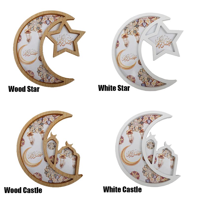Ramadánové dekorace pro domácnost Ramadánový tác Domácí výzdoba Ramadánový servírovací tác na párty výzdoba Podnos na jídlo Tác na svačiny Servírovací talíř na sušenky