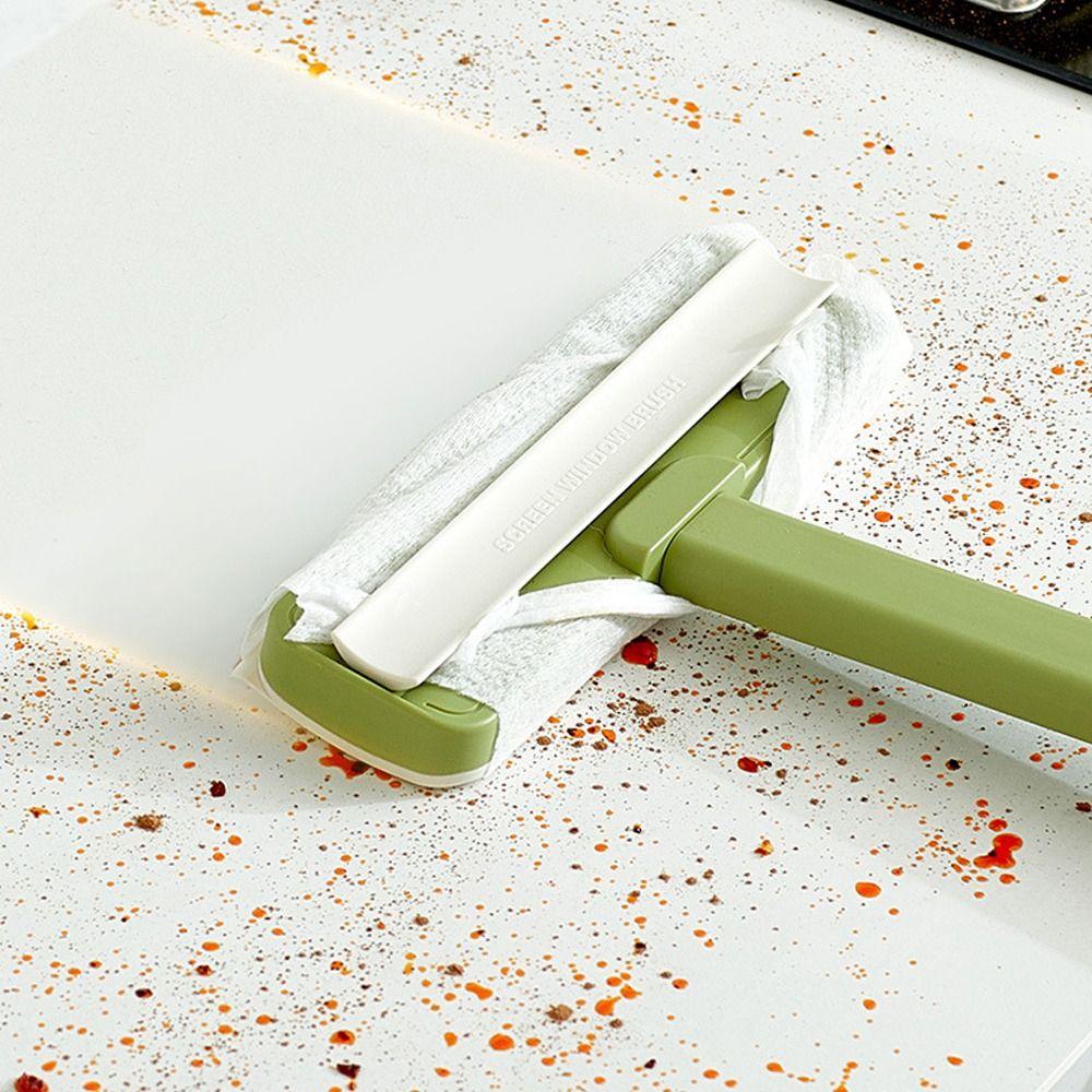 Scratch-Free Window Mesh Scraper Adjustable Head Squeegee Wiper Cleaning Tool  Mirror Cleaning