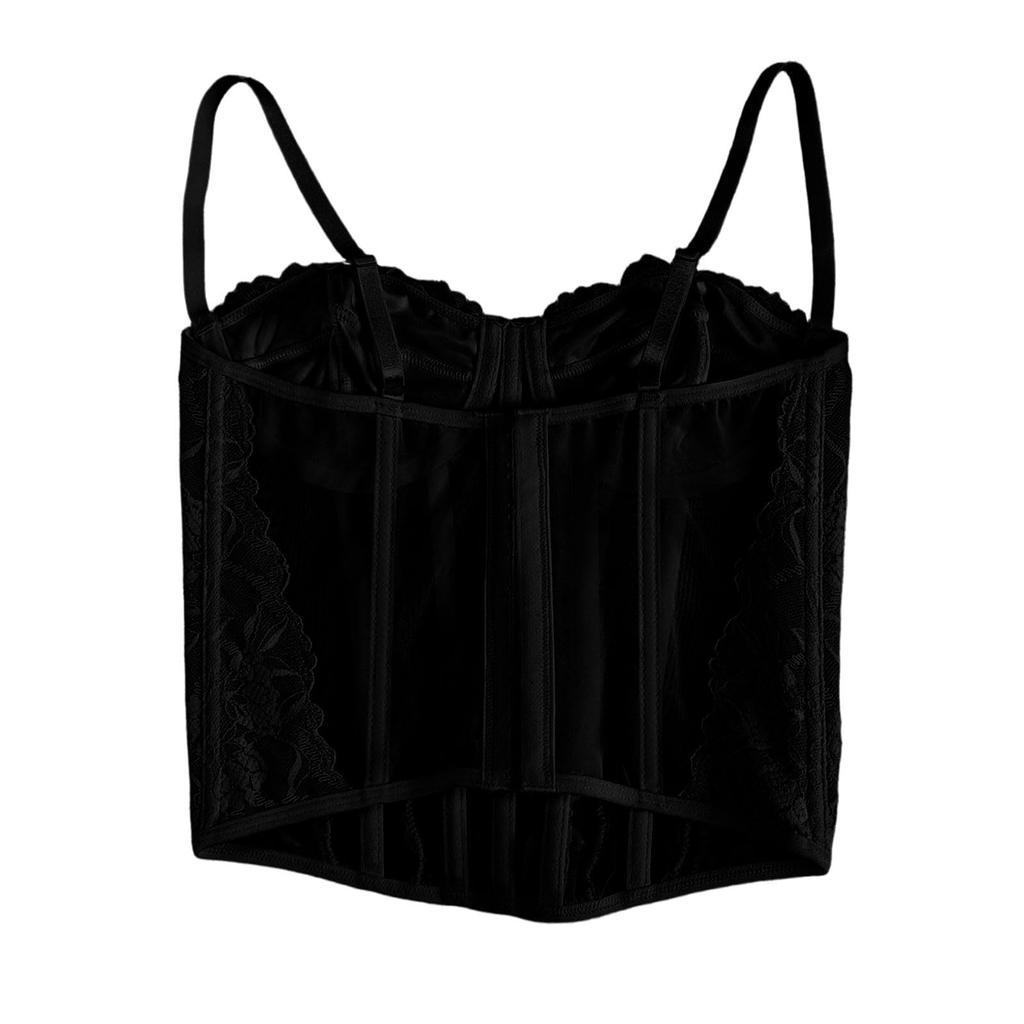 Women's Lace Trim Racerback Camisole Shapewear Top Slimming Bodysuit for Everyday Wear and Layering