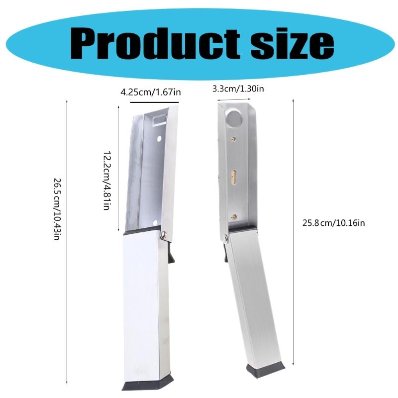 Upgrades Steel Door Stoppers with Heightened Designs Flexible Installation Door Stop for Enhances Stability & Safety