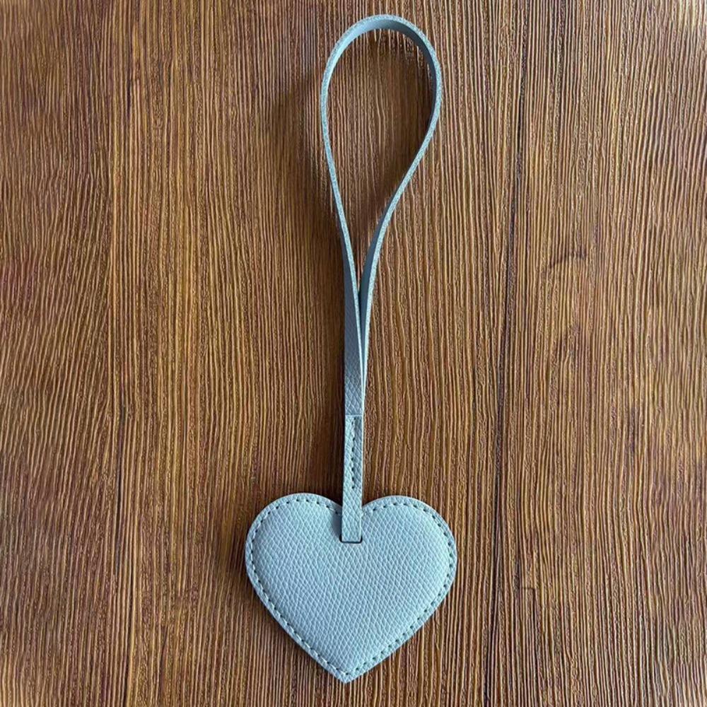 Hanger Pu Leather Heart Pendant Heart Shaped Bag Decoration Lovely Bag Charm Bag Accessory