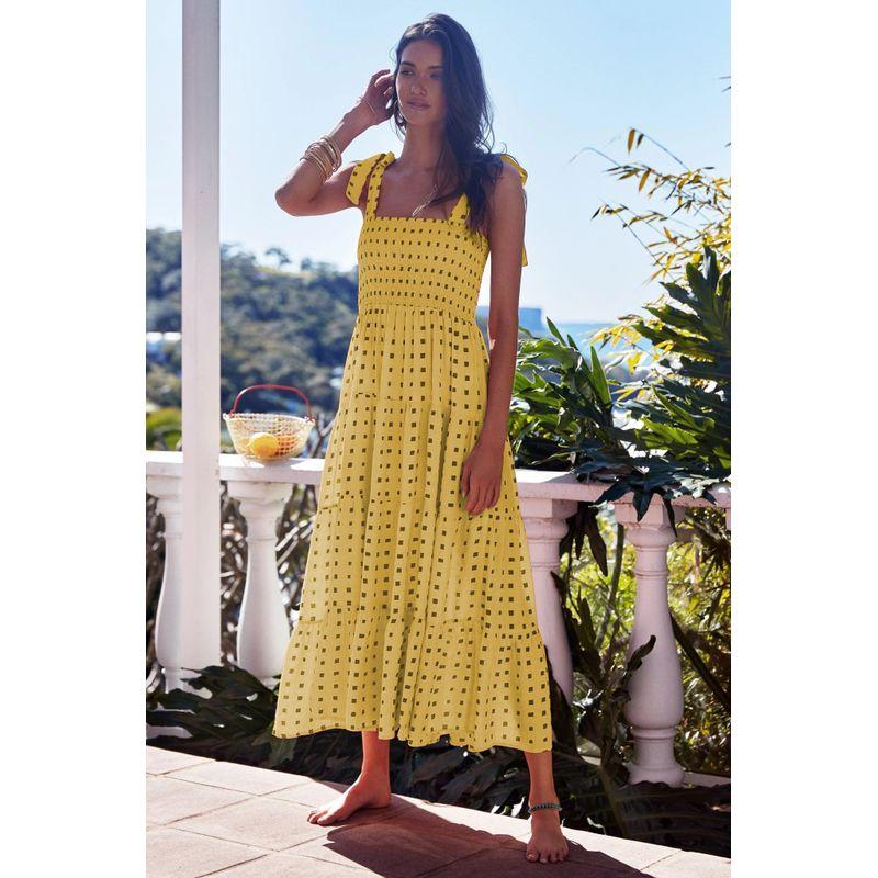 Long Camisole Dress2025 European and American Summer Women New Sleeveless Print Long Sling Dress