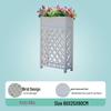 Outdoor Trapezoidal Bamboo Flower Stand with Fence