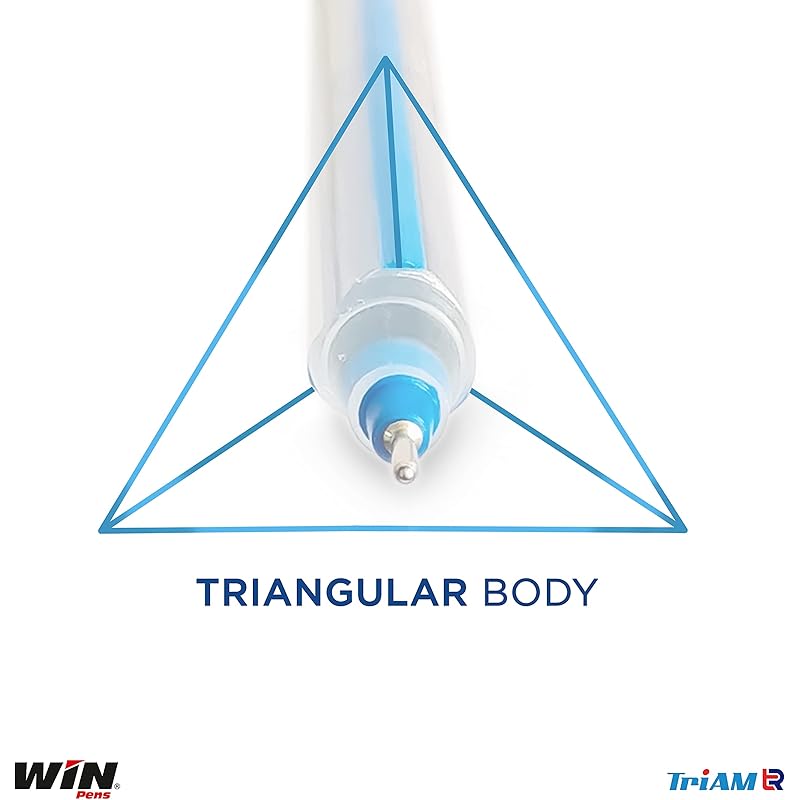 

Win Triam TR Ball Pens | 40 Blue Pens | Lightweight Body Design | Use and Throw Pens | For One Time Use | Blue Pens Pack 40 синий