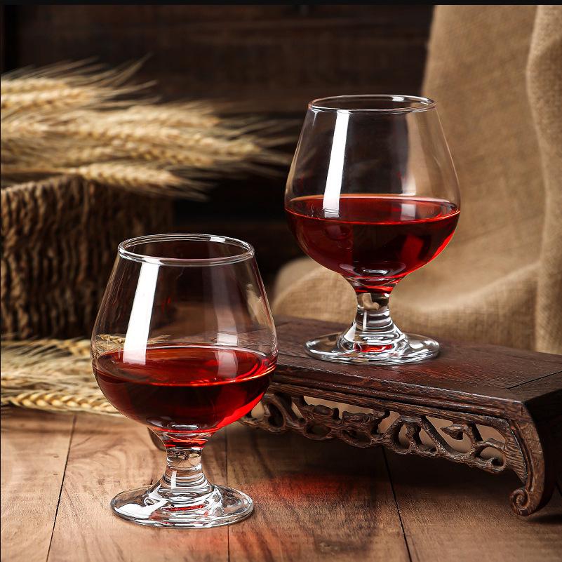 Kreatives Rotwein- & Whiskeyglas-Set: Kurzstielige Verkostungs-, Likör-, Brandy-, Bauchgläser