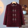 Autumn and Winter Coat Women's Winter Clothing Fleece Thickened Old Lady Embroidered Imitation Mink Clothes