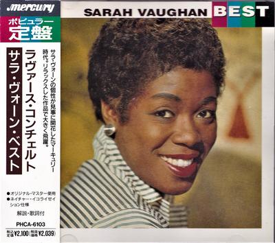 CD SARAH VAUGHAN  Sarah Vaughan Best PHCA6103 Mercury 1992 Japan Jazz Used