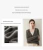 Autumn Winter Cashmere Color Block Hooded Sweater - Women's Two-Piece Style