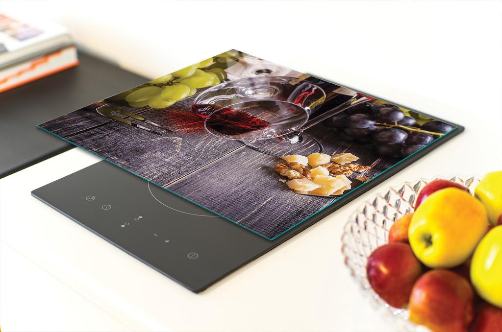 PLANCHE À DÉCOUPER EN VERRE 40x30 VIN