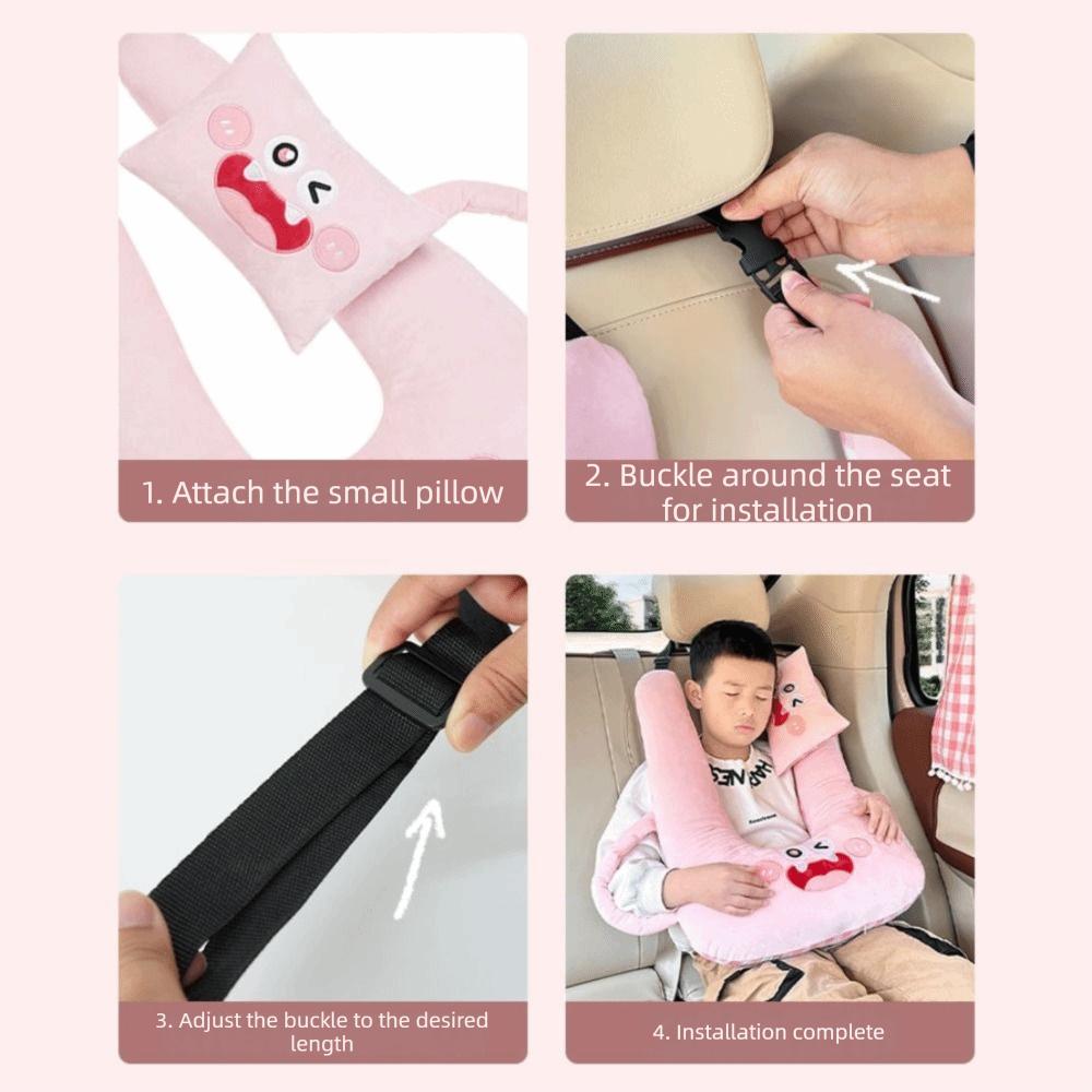 K Shape / U Shape Car Seat Cushion Comfortable Seat Belt Cover Kids Car Pillow For Kids Children