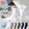 MIIOW Men's 100% Cotton Jacquard Mid-Calf Socks (6 Pairs)
