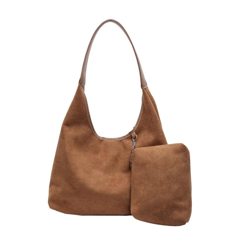 Large Capacity Monochromatic PU Shoulder Bags for Leisure  Simple Sweet Bag  Soft and Versatile  Pendular Crossbody Bag  Fashion