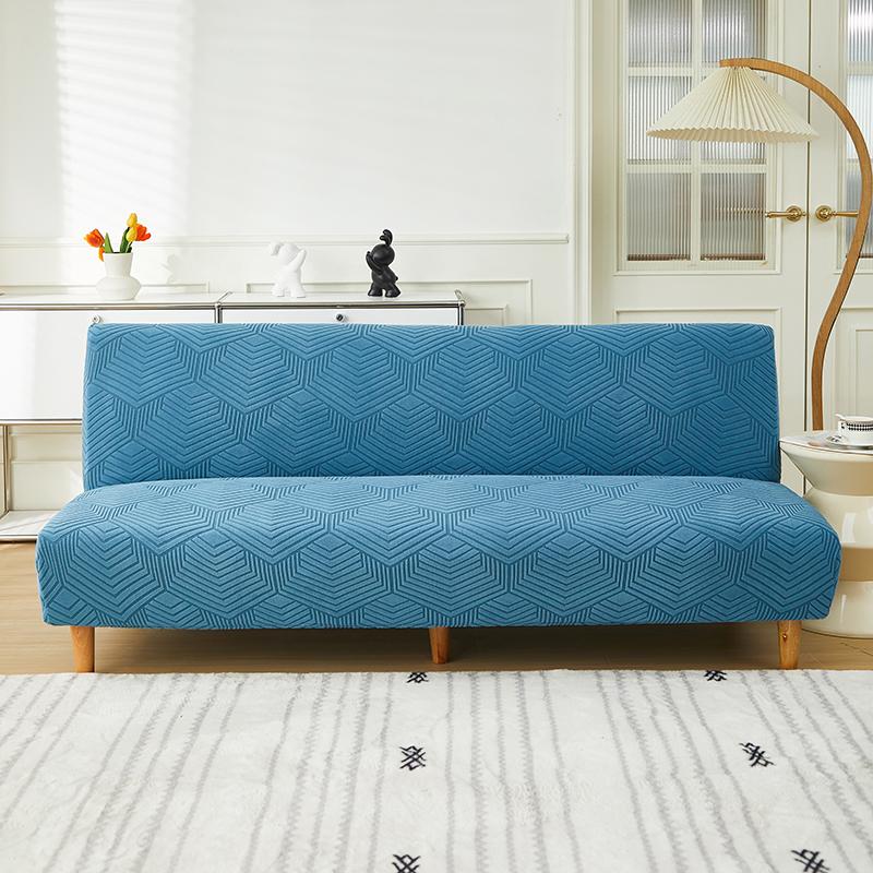 

Универсальный чехол на диван-кровать на все четыре сезона, новый эластичный однотонный чехол без подлокотников, складной трехмерный жаккардовый чехол для дивана s-sofa bed cover