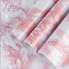 Pink and Green Kitchen Marble Pattern Stickers Waterproof Furniture Decoration Background DIY Self-adhesive Wallpaper