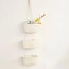 Rope Woven Storage Basket Boho Foldable Washable Hanging Baskets Multi-Tier Wall Mounted Organizer for Kitchen Produce Nursery Decor