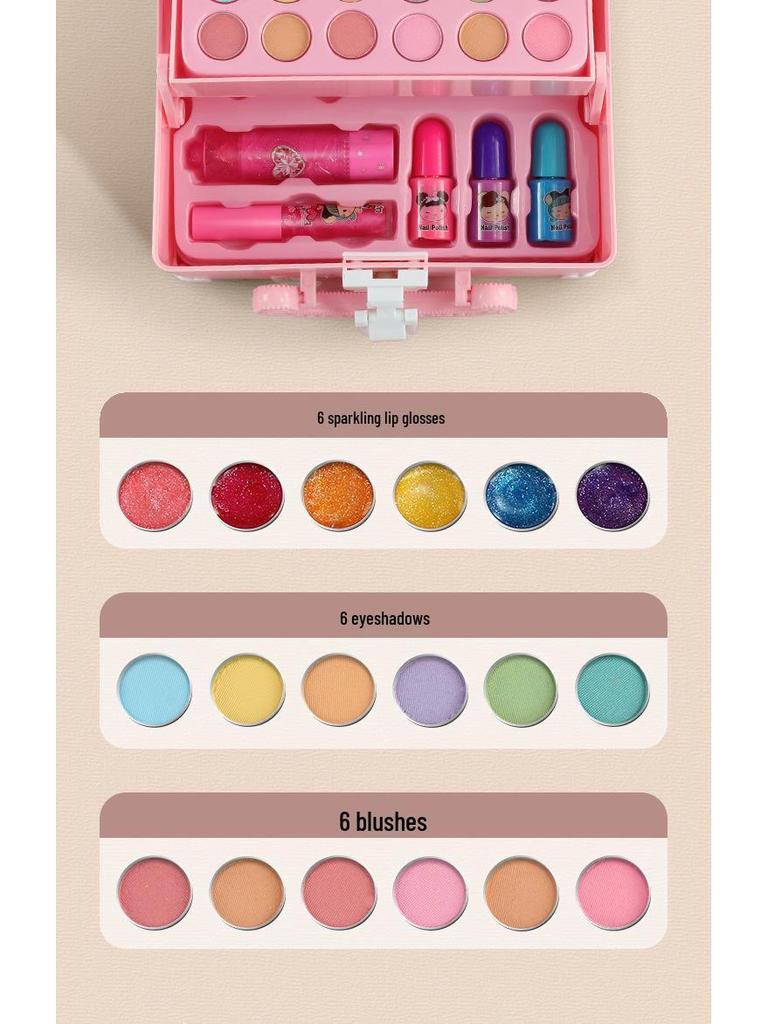 Children's Princess Makeup Handbag Set - Lipstick & Toys for Girls