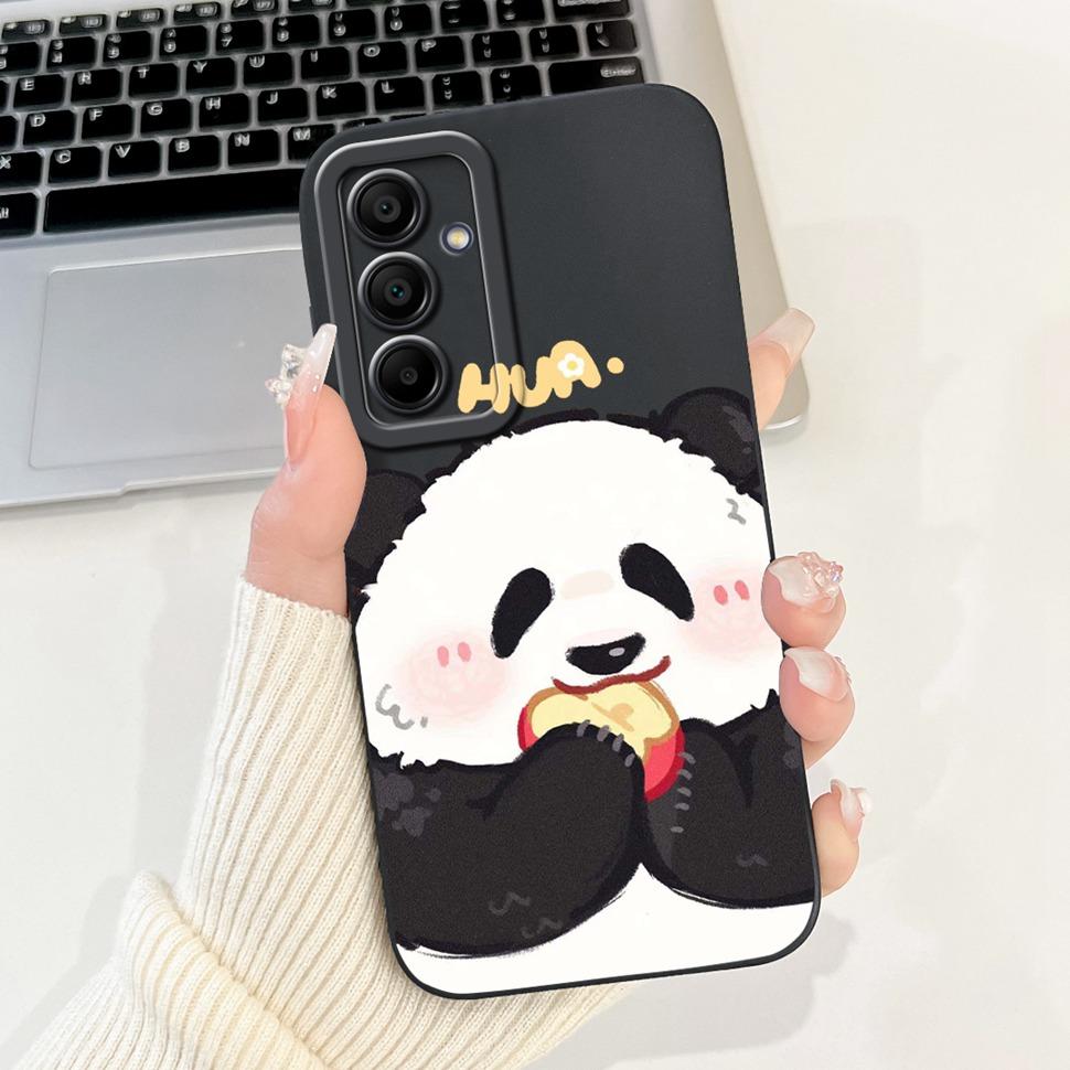 For Samsung A16 5G Case SM-A166B Cute Panda Bear Cartoon Back Cover Phone Cases For Samsung Galaxy A16 A15 5G Soft Fundas